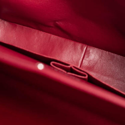 Chanel Red Quilted Caviar Leather Maxi Classic Double Flap Bag