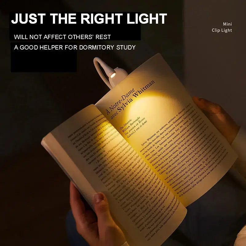 Mini 360°Clip-On Desk Reading Lamp
